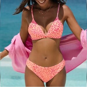 NWT Pink Leopard Bikini